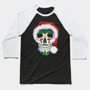 Christmas Sugar Skull Baseball T-Shirt